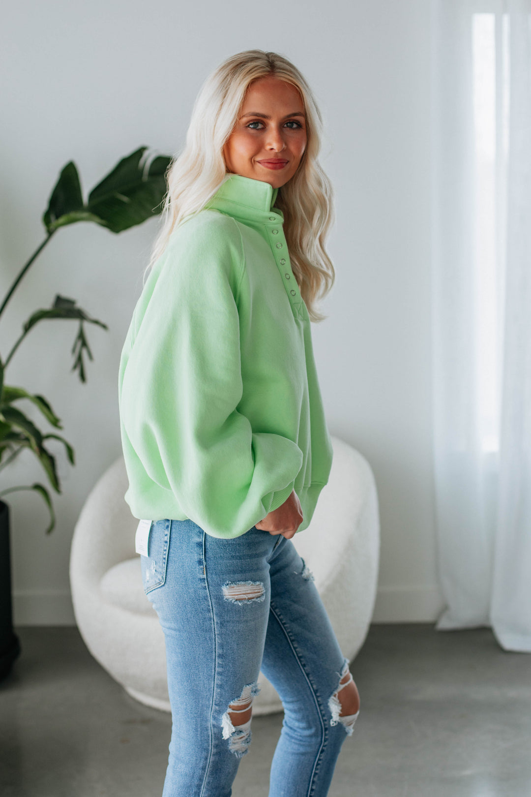 Tulley Pullover - Lime