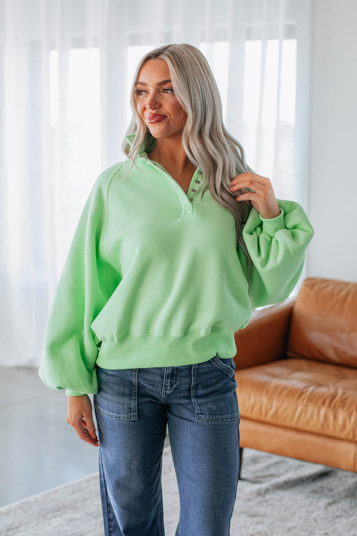 Tulley Pullover - Lime