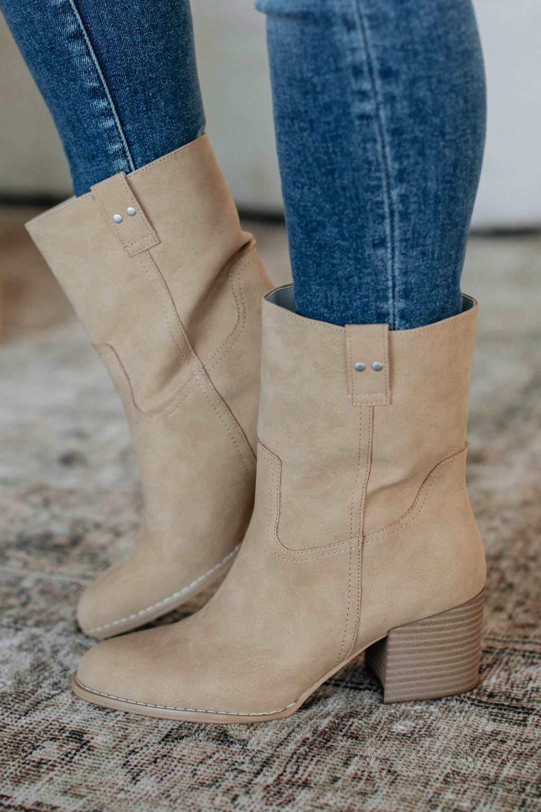 Walking A Fine Line Boots - Khaki