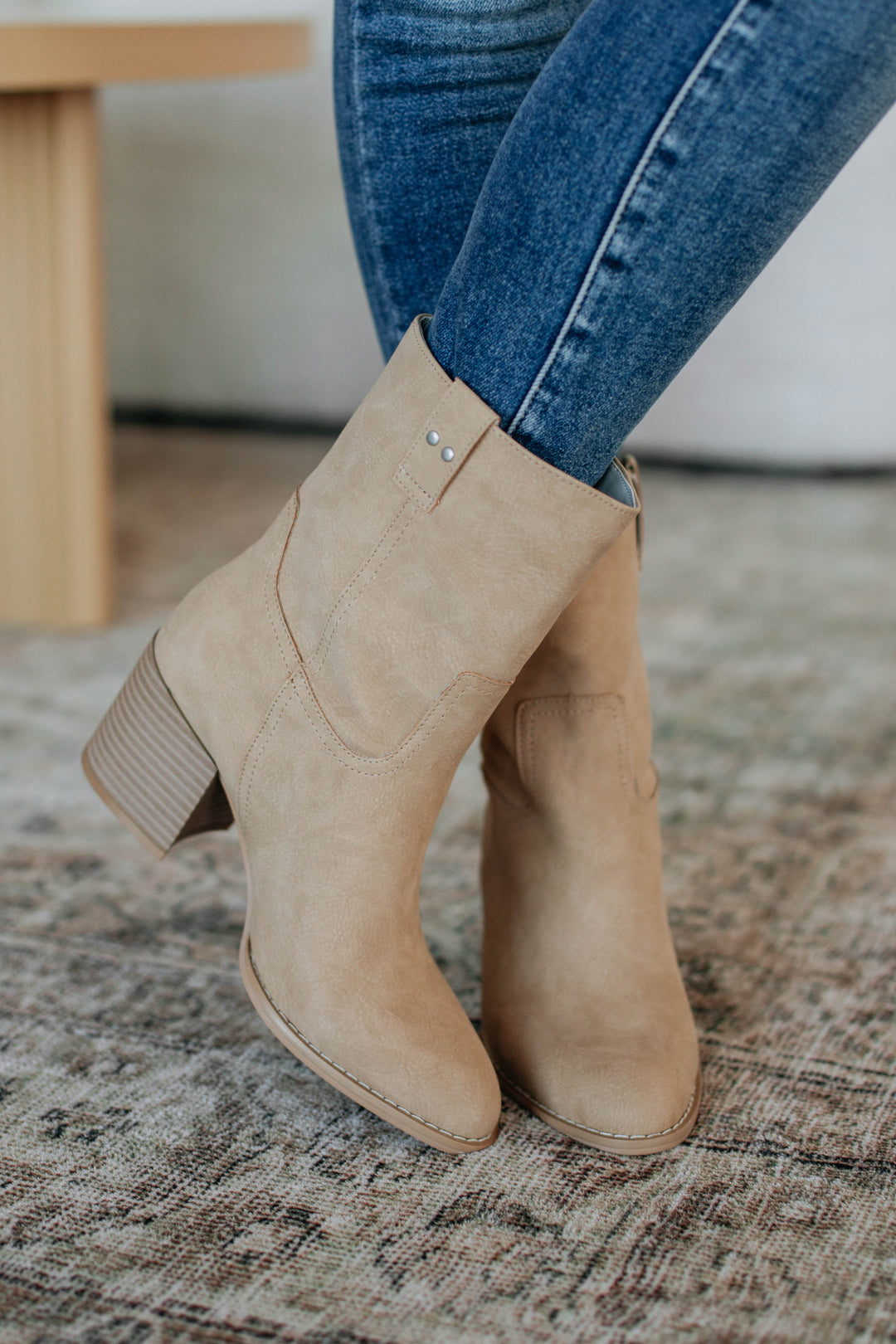 Walking A Fine Line Boots - Khaki