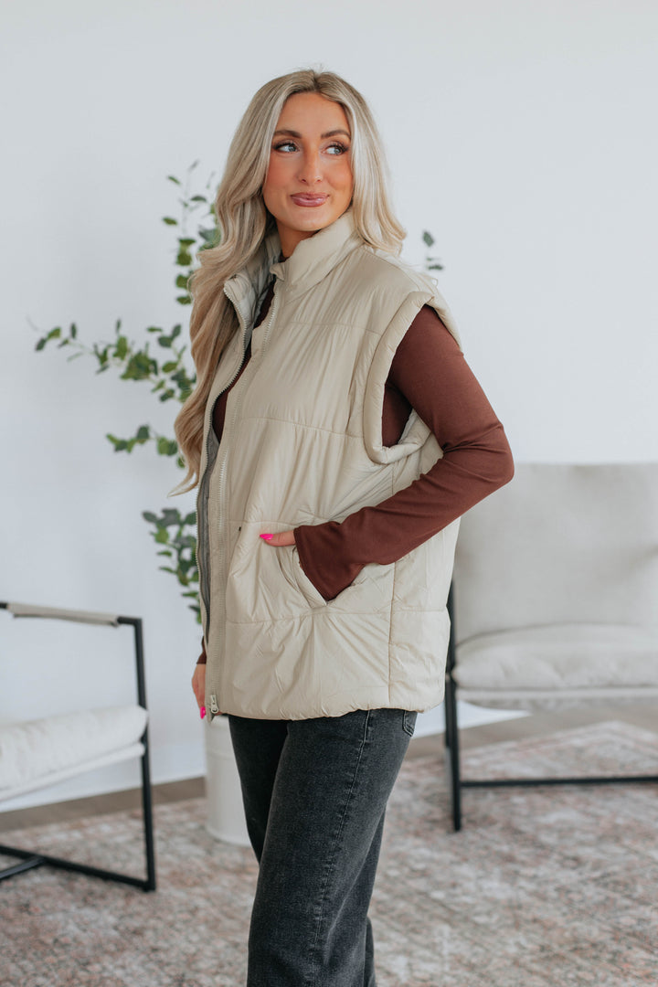 Williamson Puffer Vest - Natural