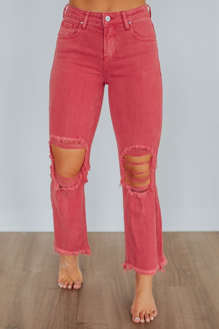 Willow Risen Jeans - Brick