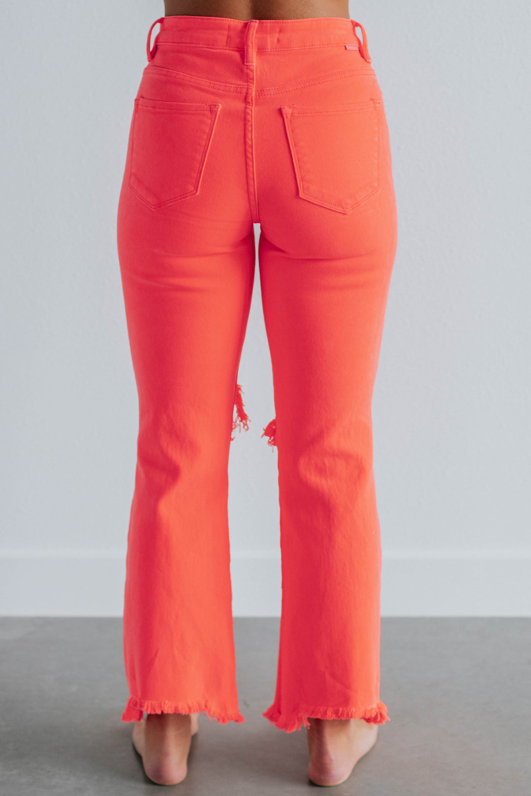 Willow Risen Jeans - Neon Coral