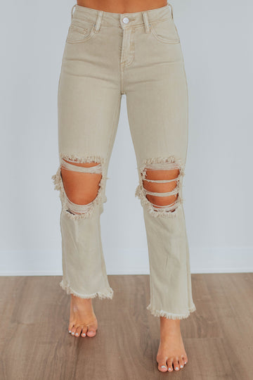 Willow Risen Jeans - Sand