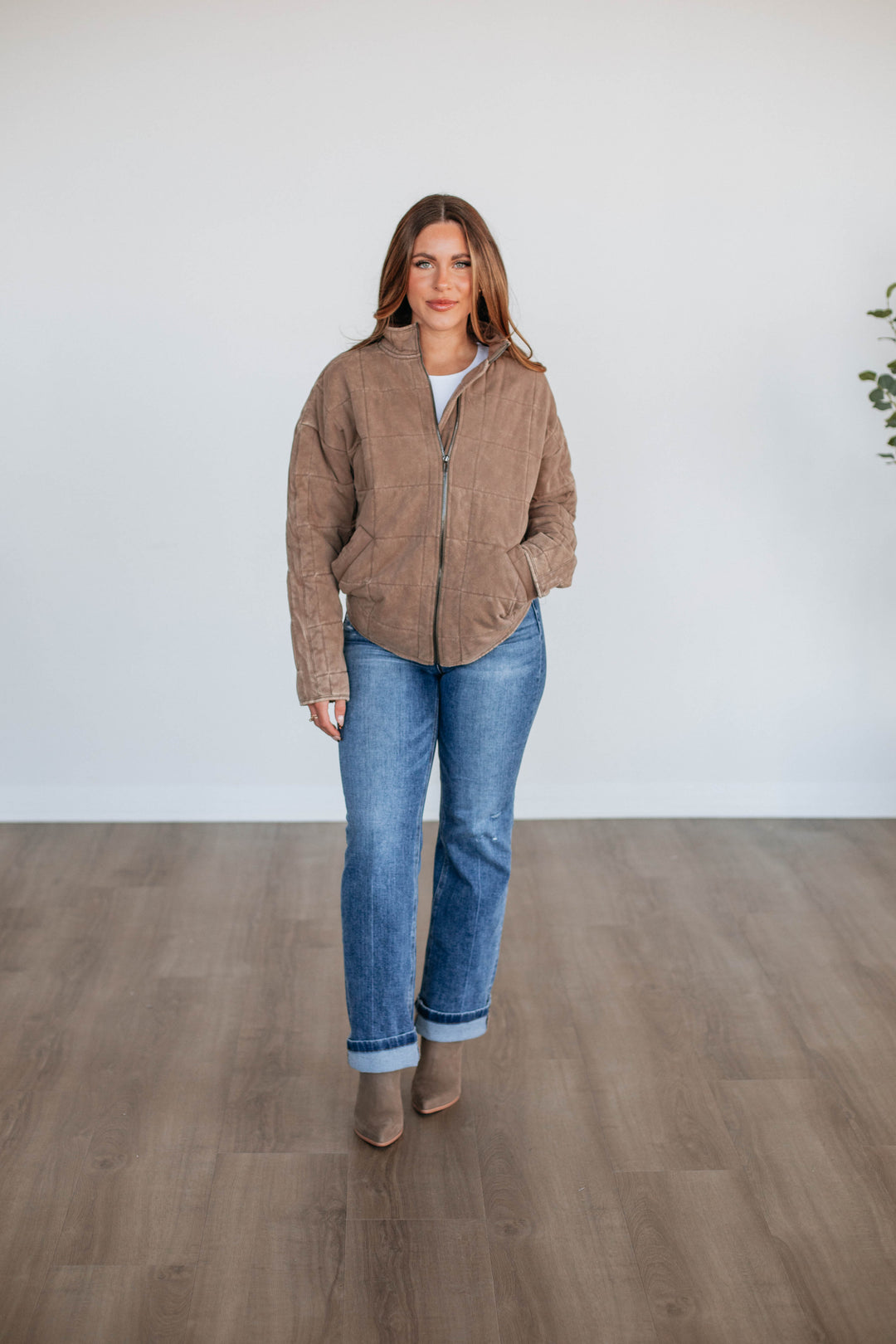 Winslie Quilted Jacket - Mocha