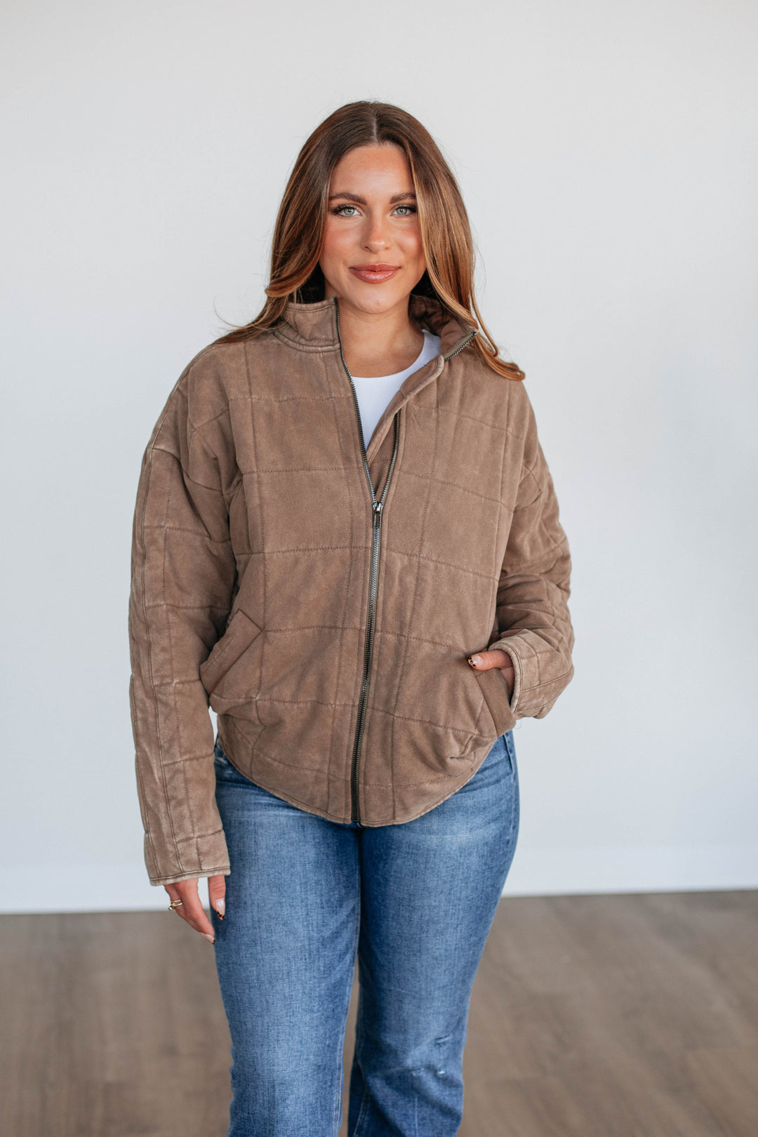 Winslie Quilted Jacket - Mocha