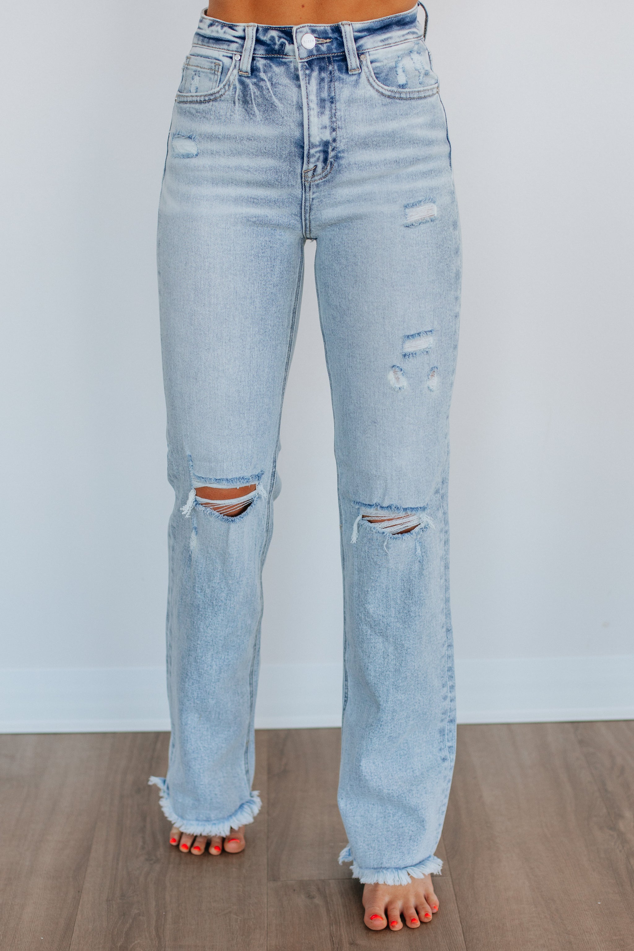 Eloise Risen Jeans - Light Wash