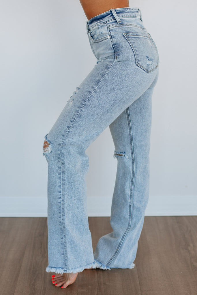 Eloise Risen Jeans - Light Wash