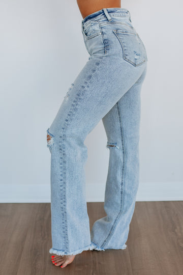 Eloise Risen Jeans - Light Wash