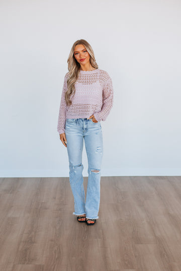 Addie Knit Sweater - Ballet