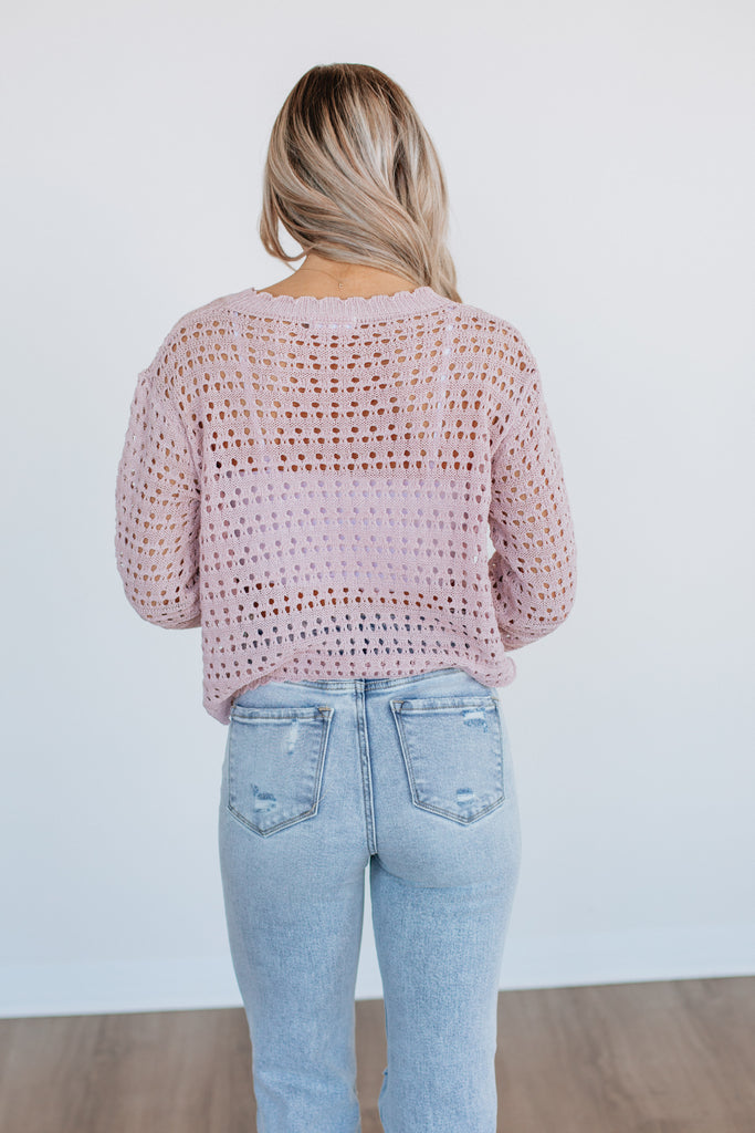 Addie Knit Sweater - Ballet