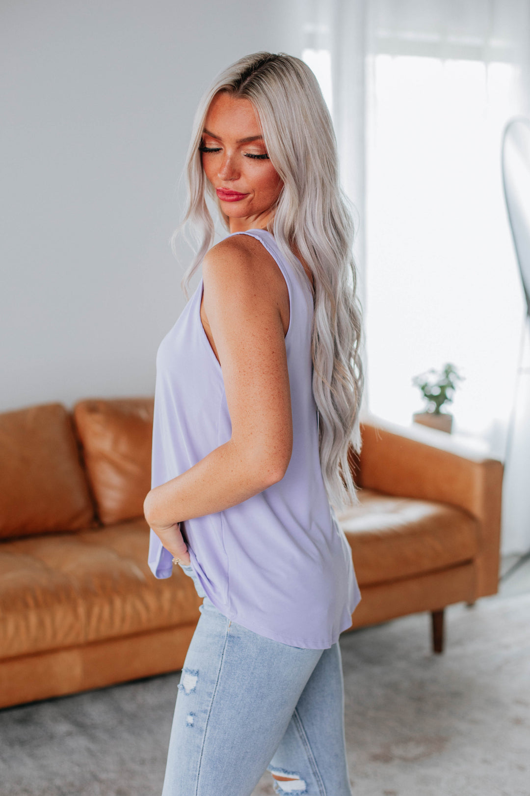 Linley Basic Tank - Pale Lavender